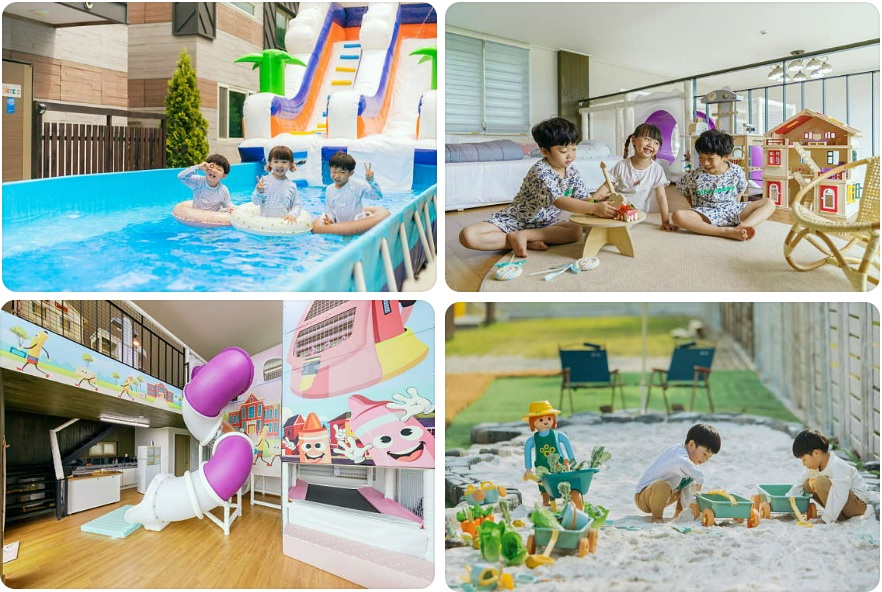 순천 펜션 추천 베스트 10 | 전망 숙소 여행 | 풀빌라 한옥 18 오롯하다키즈풀빌라 순천 대표 사진